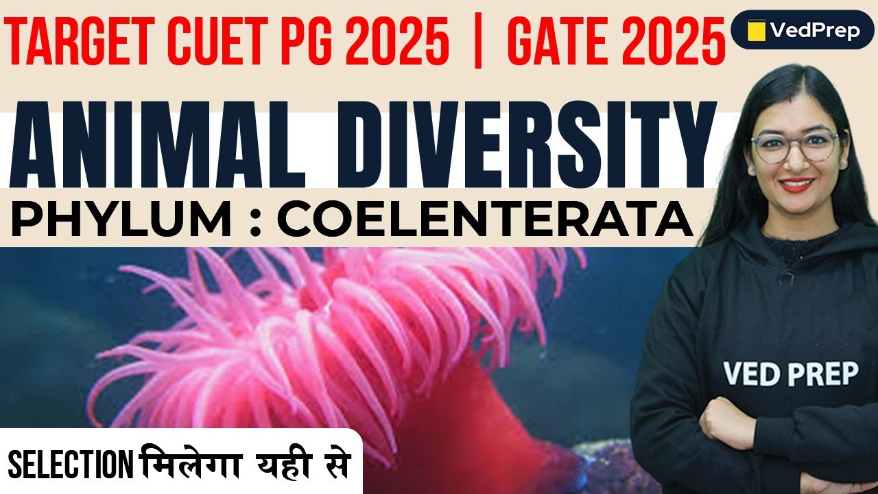 Animal Diversity | Phylum Coelenterata | CUET PG 2025 | GATE 2025 | VedPrep Biology Academy