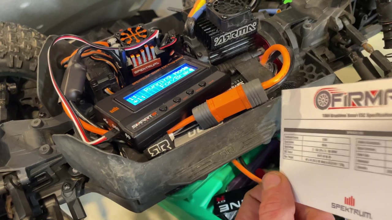 Spektrum 100A ESC Programmable settings and BEC not set to 7.4V default come on Spektrum 🤦‍♂️