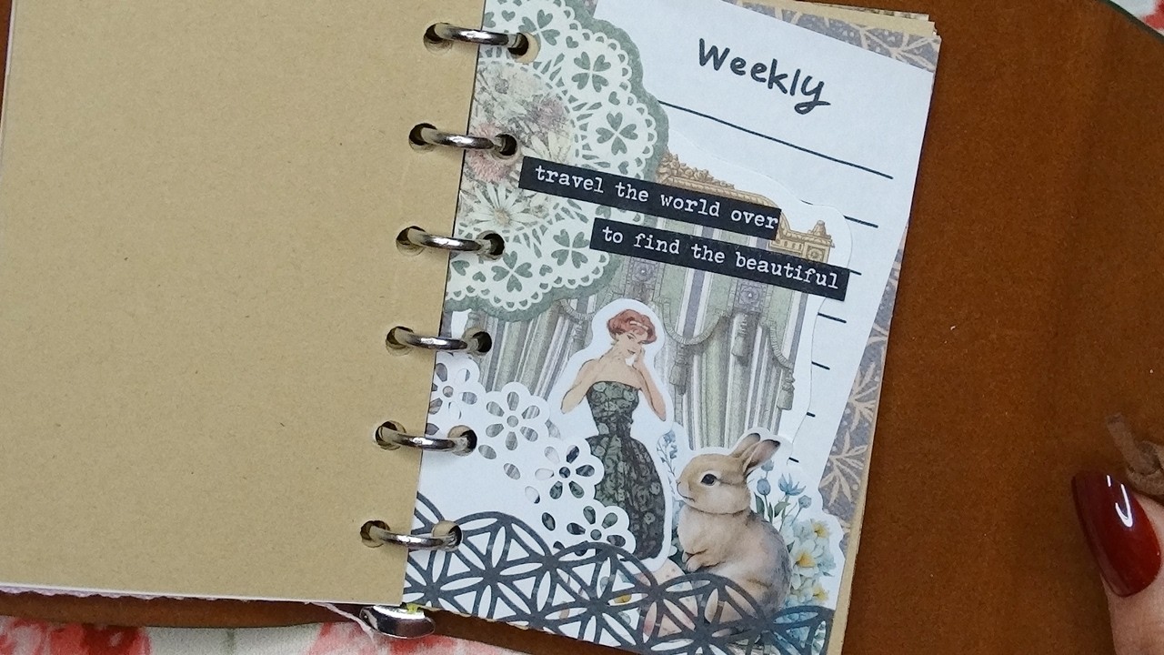 Satisfying Easter / Spring Bullet Journal | Sticker Journaling Page