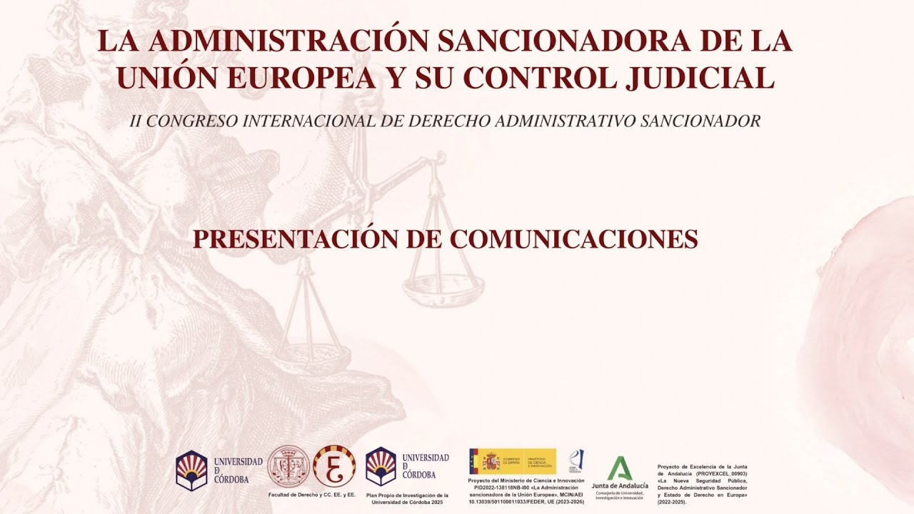 II Congreso Internacional de derecho administrativo sancionador. Presentación de Comunicaciones.