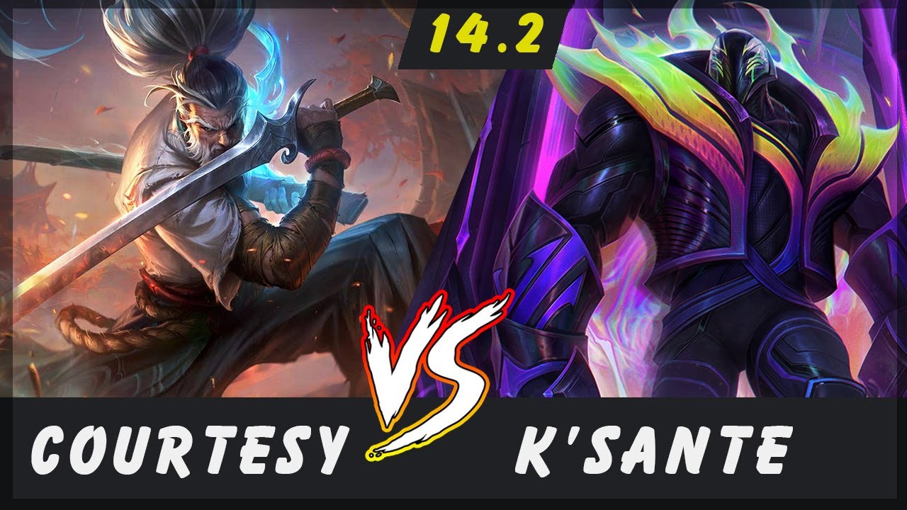Courtesy - Yasuo vs K'Sante TOP Patch 14.2 - Yasuo Gameplay