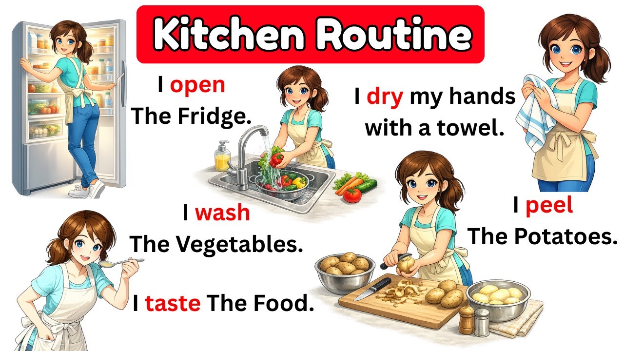 25 Daily Kitchen Sentences You Must Know | Speak English Every Day