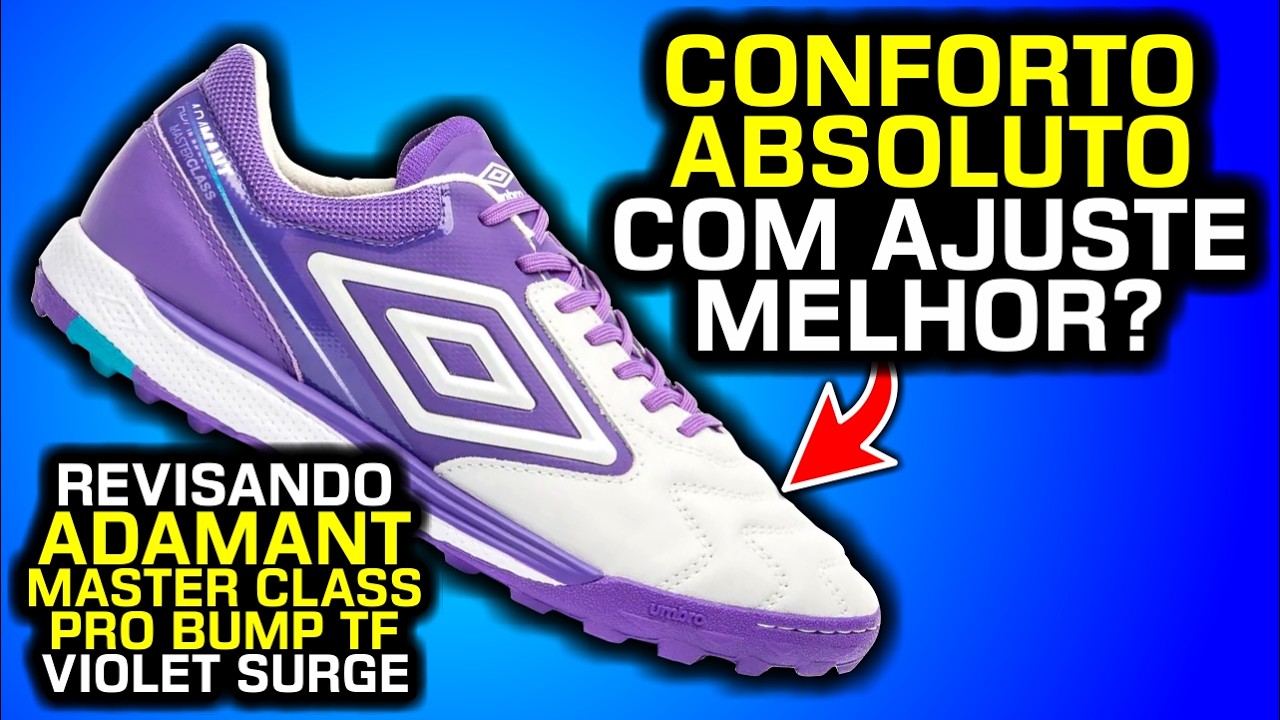 Ficou MELHOR? 😍 - Revisando chuteira society Umbro Adamant Master Class Pro Bump TF