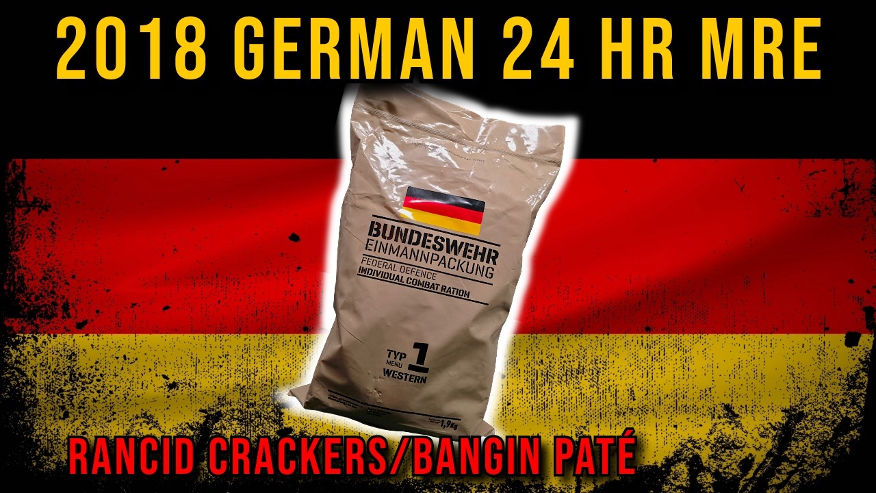 🇩🇪 | Rancid Crackers vs. THE BEST PATÉ COMBO | German 24Hr MRE Menu 1 Review
