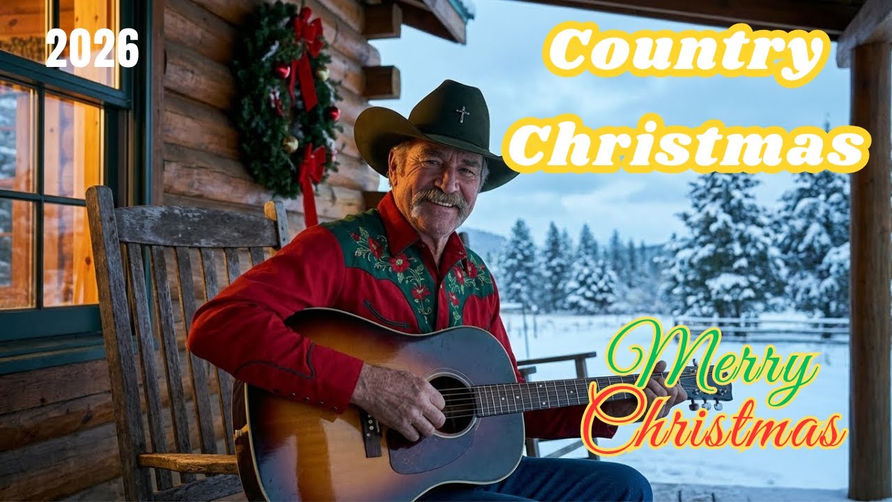 Classic Country Christmas Melodies 2026 🎄 Alan Jackson Style Fireplace Mix