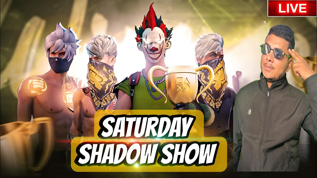 🔥 FREE FIRE LIVE | SATURDAY SHADOW SHOW – BR SQUAD TOURNAMENT 🔥 #freefirelive #esports