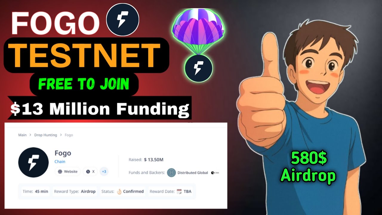 Fogo Chain Airdrop - Layer 1 Project | 13.5 Million Funding 💰 | Fogo Airdrop Join Guid