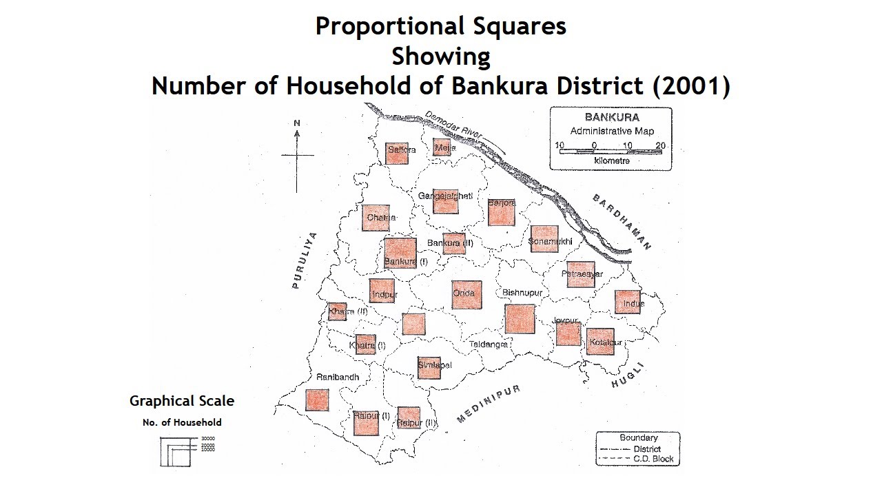 How to Draw Proportional Square Diagram | Geography Honours | Calcutta University | 2nd Semester