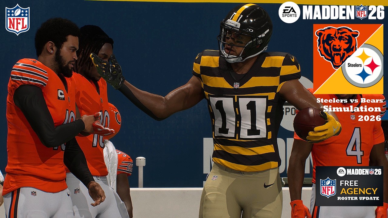 Madden 26 Майкл Питтман, &laquo;Стилерз&raquo; против Калифа Рэймонда, &laquo;Беарз&raquo; &mdash; обновленный симулятор состав...