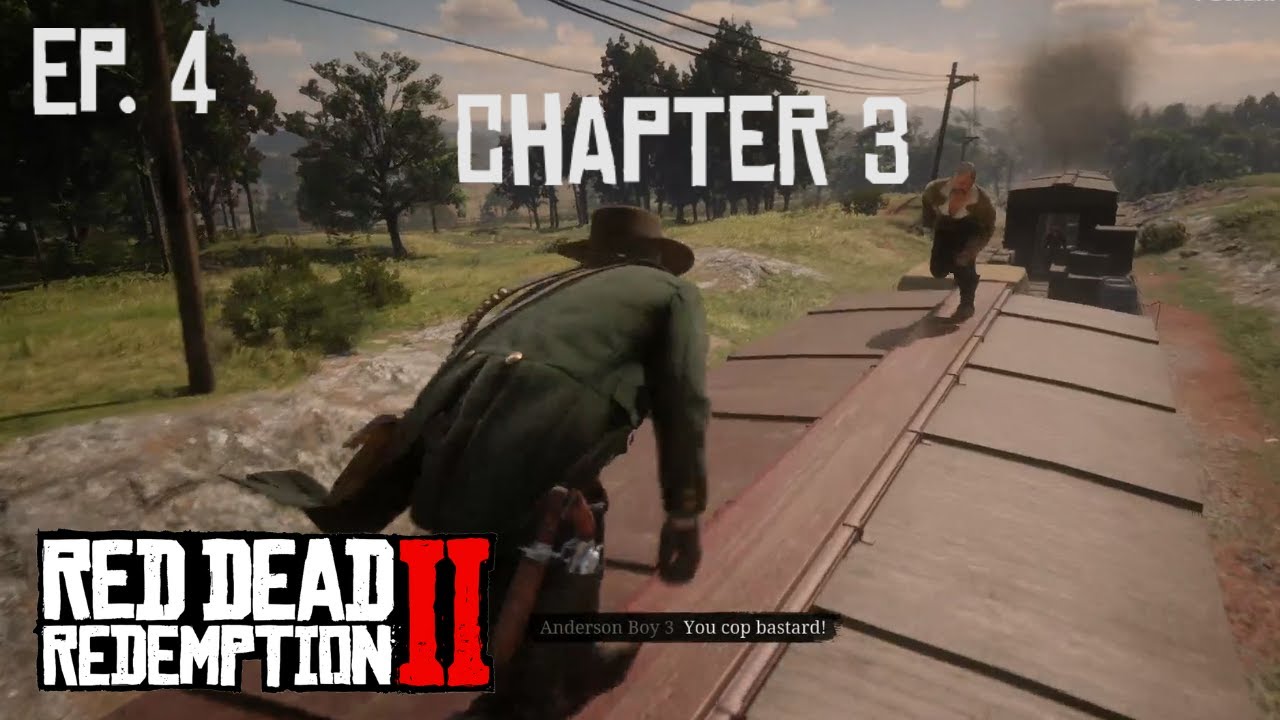 CHAPTER 3 IS AMAZING SO FAR | First Time Playing Red Dead Redemption 2  (Ep 4)