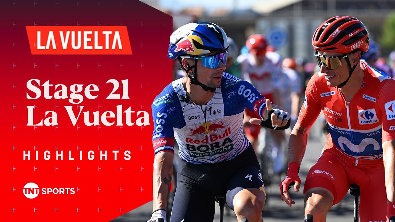 CHAMPION CROWNED! 🏆 | Men's La Vuelta Stage 21 Race Highlights | TNT Sports Cycling