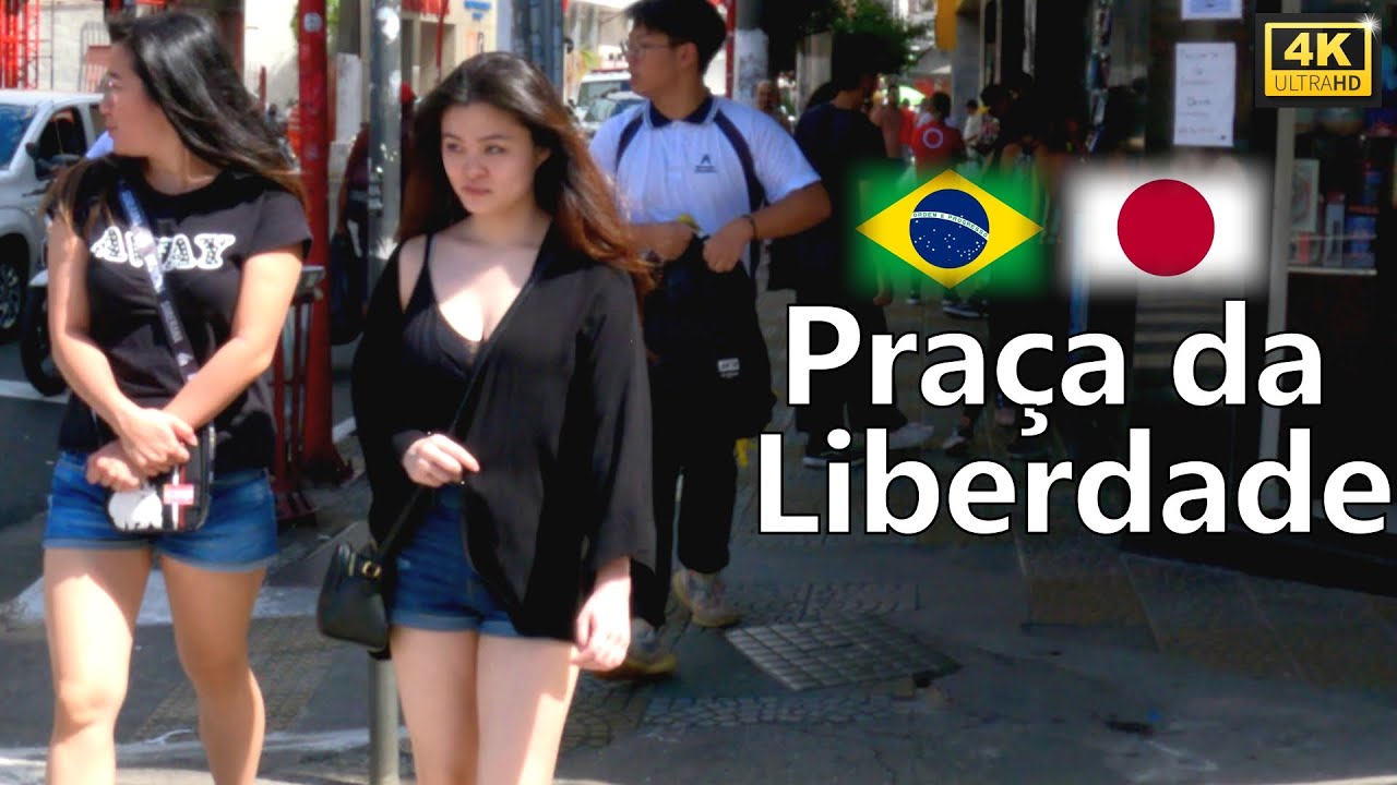 🇧🇷🇯🇵 Sao Paulo Walking Liberdade JAPANTOWN Brazil [4K]