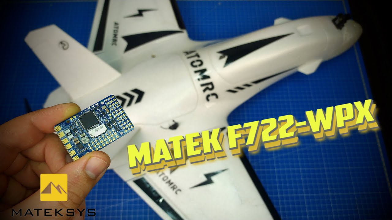 Matek F722-WPX тесты на крыле ATOMRC Dolphin как подключить и настроить.
