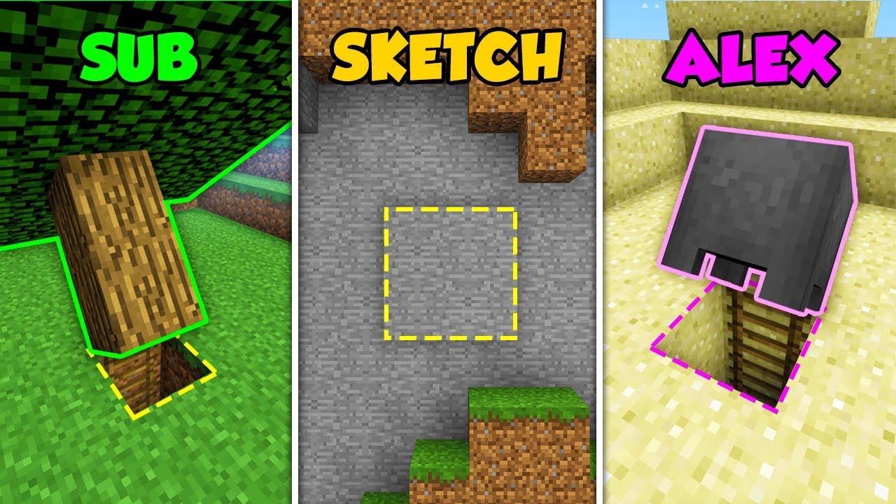 SUB vs SKETCH vs ALEX - SECRETS in Minecraft! (The Pals)