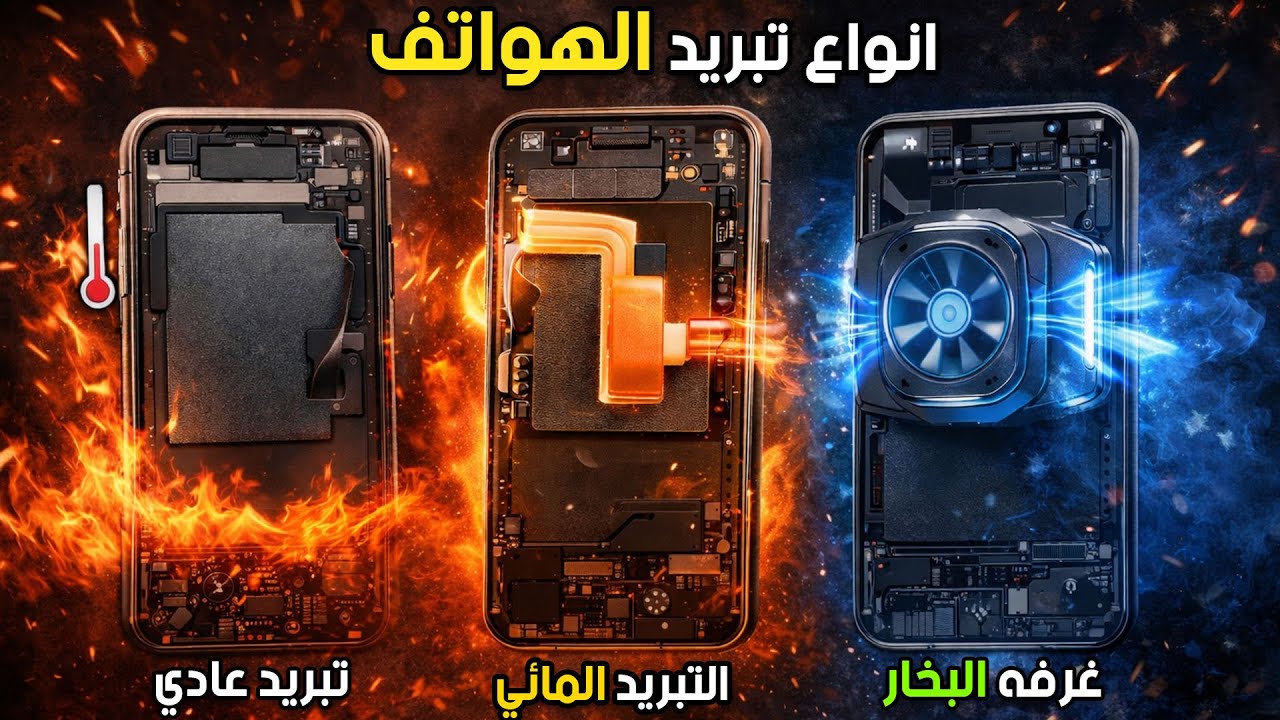 انواع التبريد في الهواتف