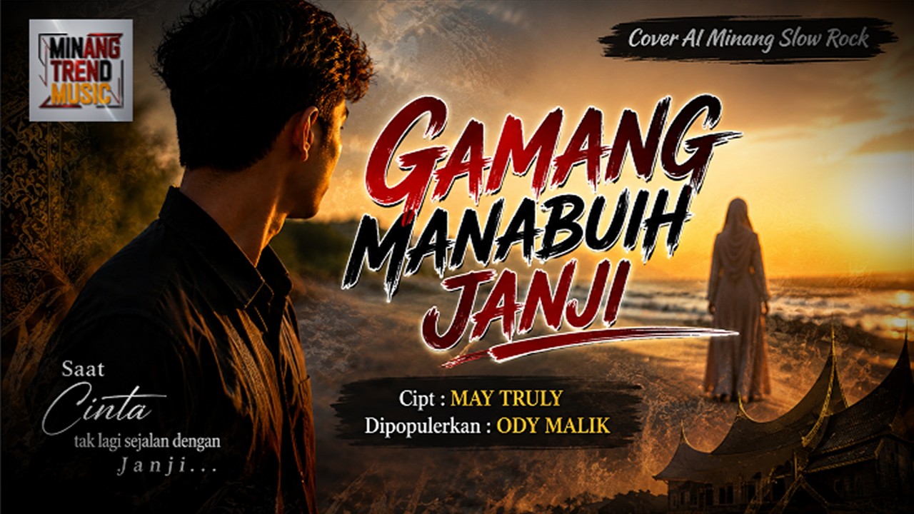 GAMANG MANABUIH JANJI - ODY MALIK  [Cover AI Minang Slow Rock]