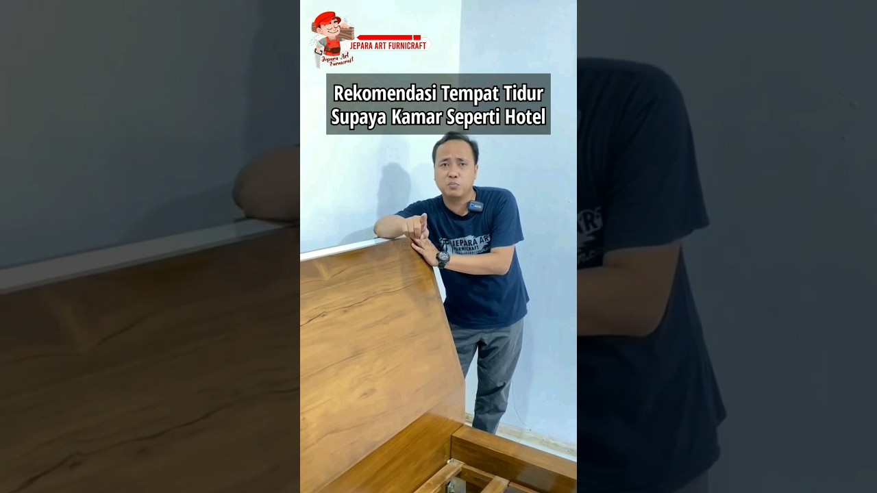 BIKIN KAMAR ALA HOTEL❓Inilah Tempat Tidur Minimalis Jati Rekomendasi Kang Mebel 🤗 #mebel #kayu #jati