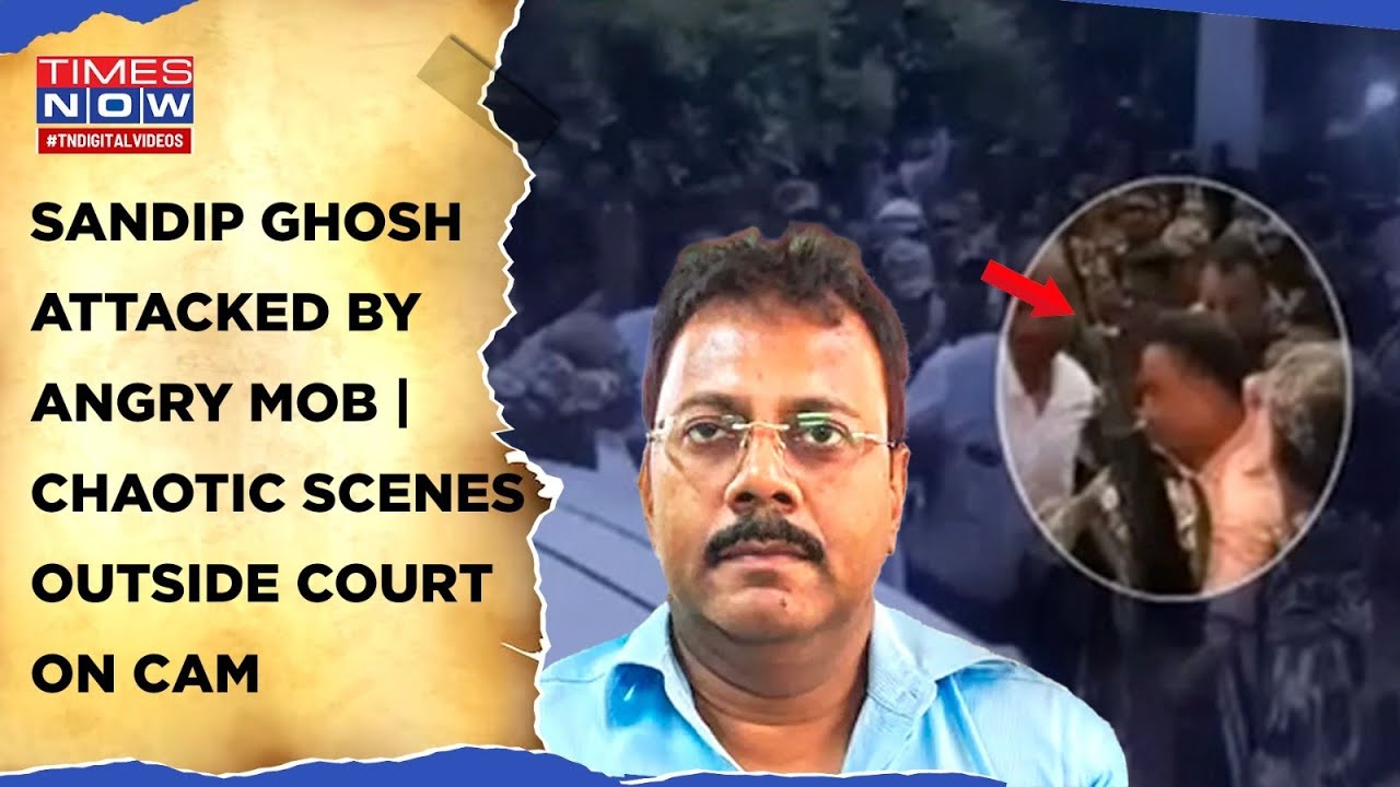 Kolkata RG Kar Horror: Sandip Ghosh Attacked By Angry Mob| Watch High Drama, Chaos Outside Court