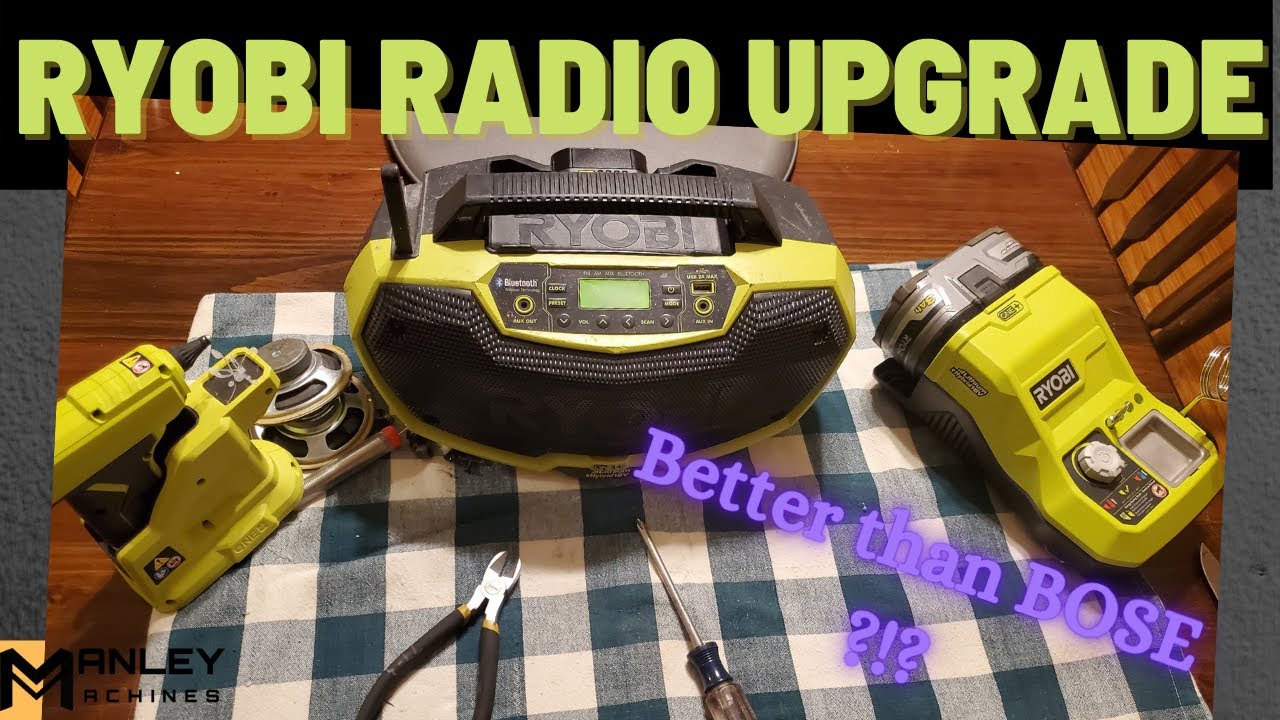 #ryobi  Bluetooth Radio P746 Upgrade, really improves this little speakers sound. Better than BOSE?