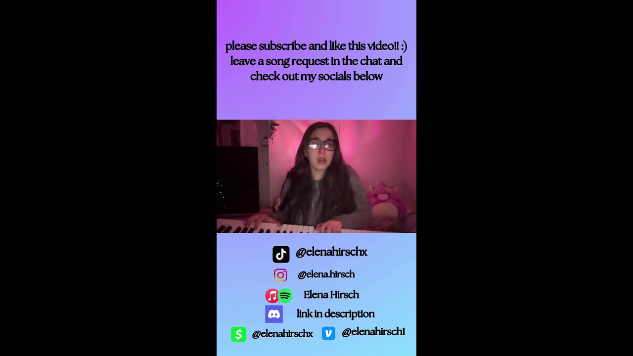 subscribe for a song request - singing & piano/keyboard🎤🎹💜