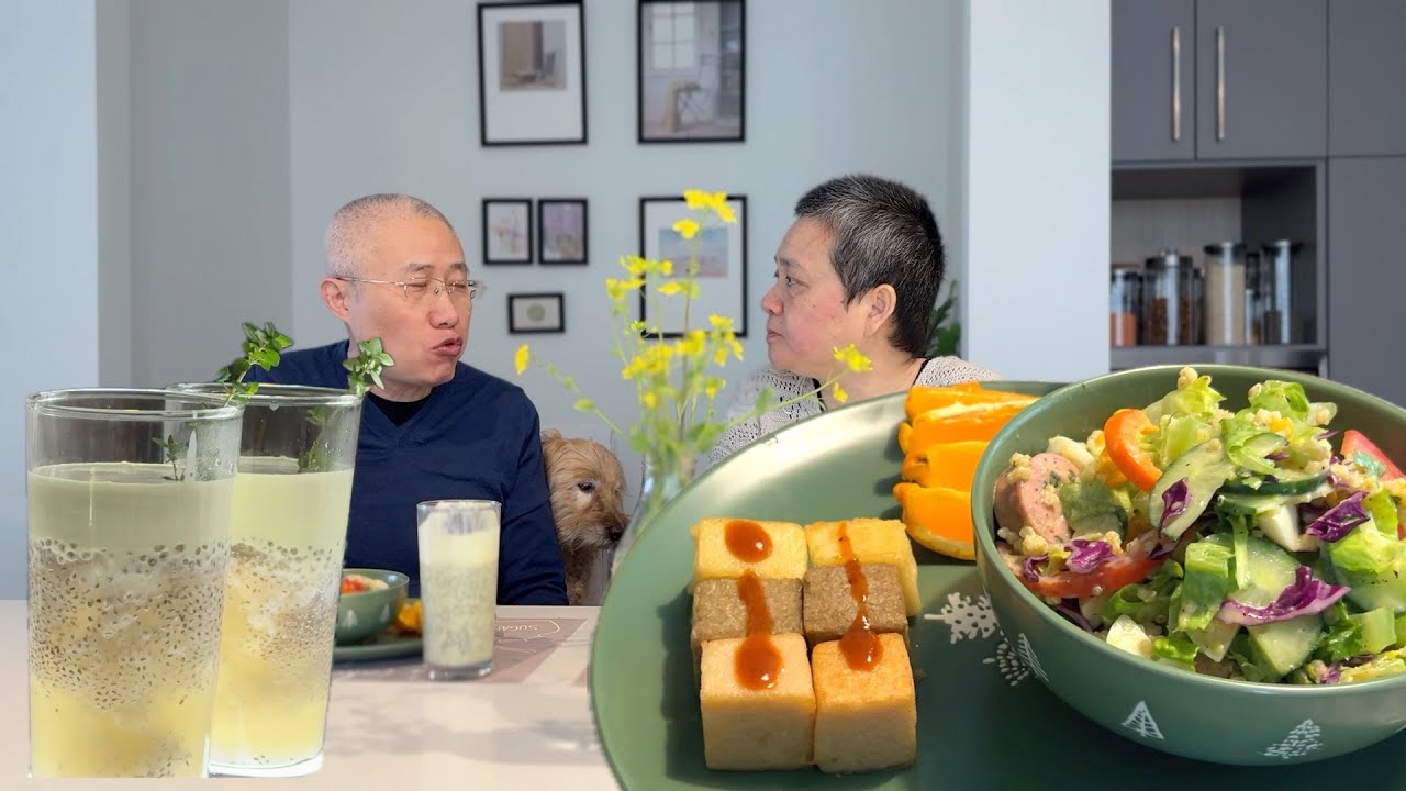 Colorful Tofu & Salad Bowl Brunch【My Mom's Vlog】