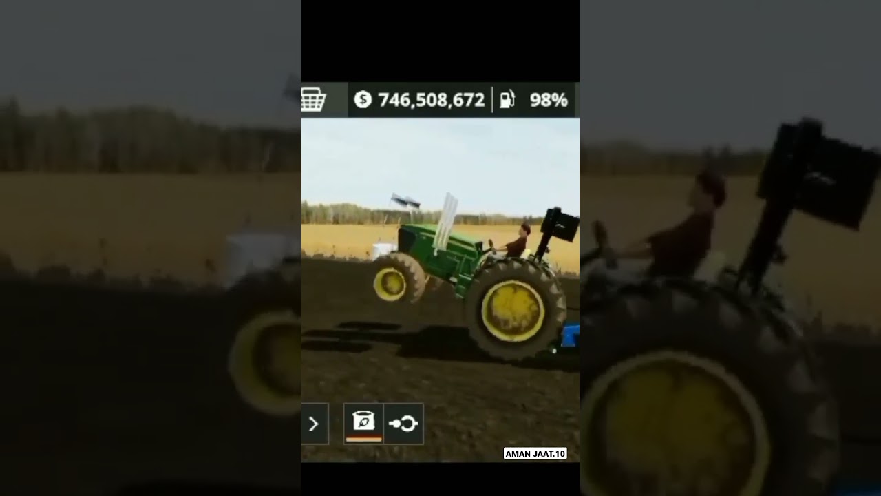 Fs20 JHONDEERE TRACTOR stunt | Indian flag #shorts #fs20 #amanjaat