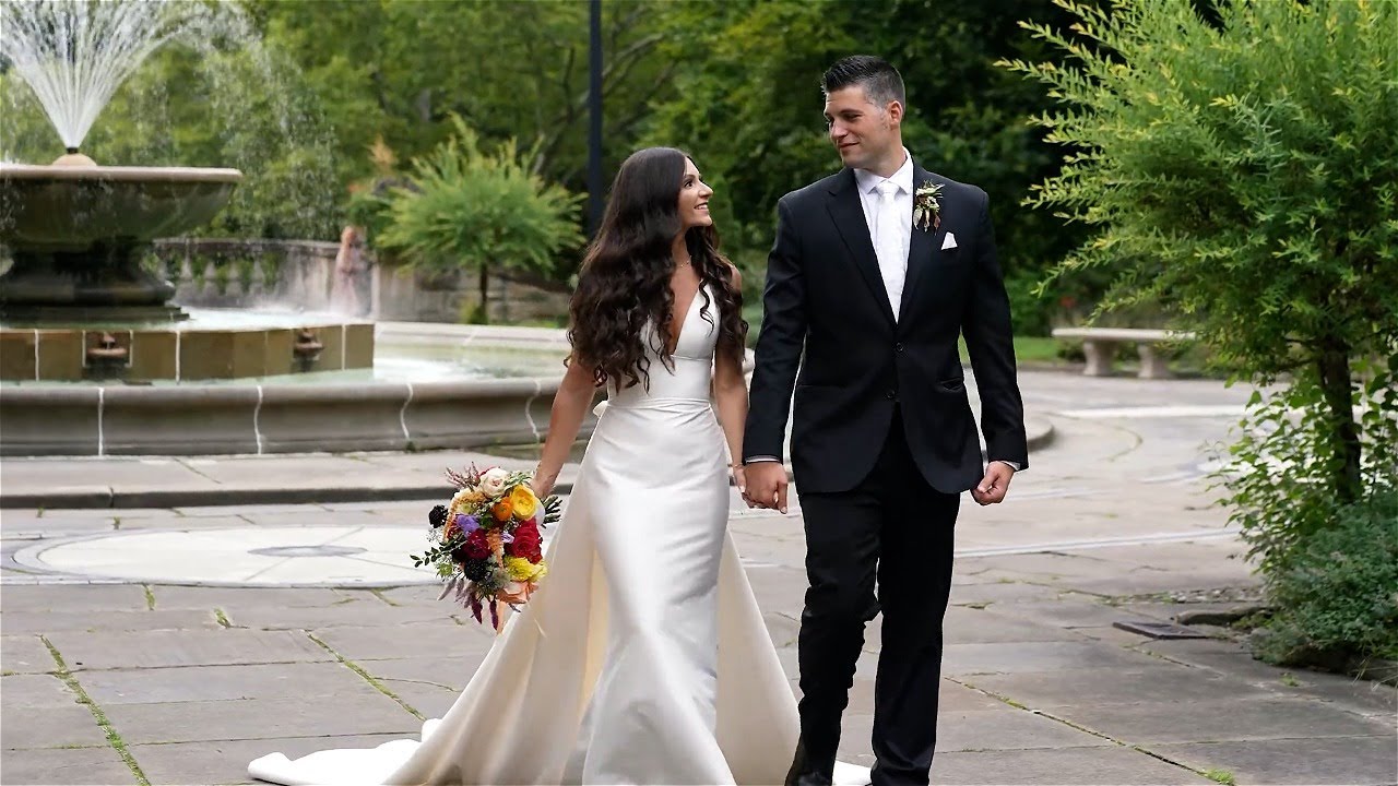 Classic Cleveland Wedding with Italian Garden Portraits | Brianna & Nick