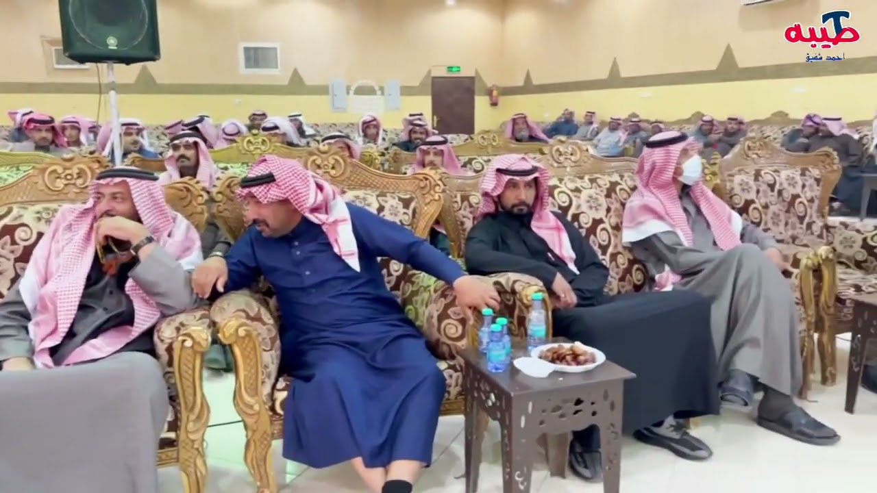 الحفل الخطابي بحفل بمعرف بلدة العمودة الشيخ سعود بن مشلش الرقاص المظيبري الرشيدي بمناسبة زواج ابنه م