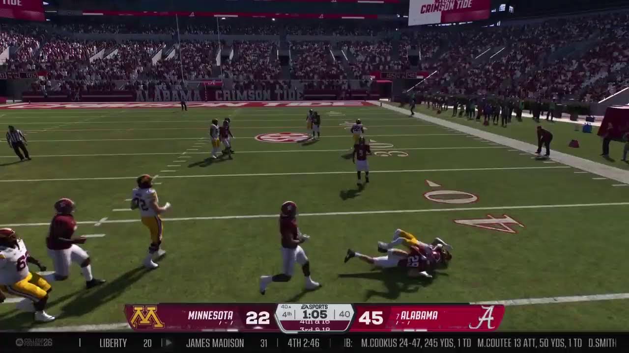 USDA CFB 26 Alabama Crimson Tide vs  Minnesota CPU