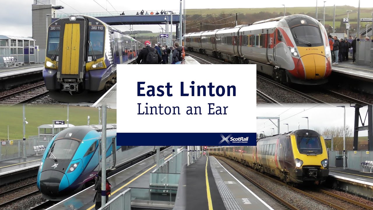 Trains at East Linton, ECML (13/12/2023)
