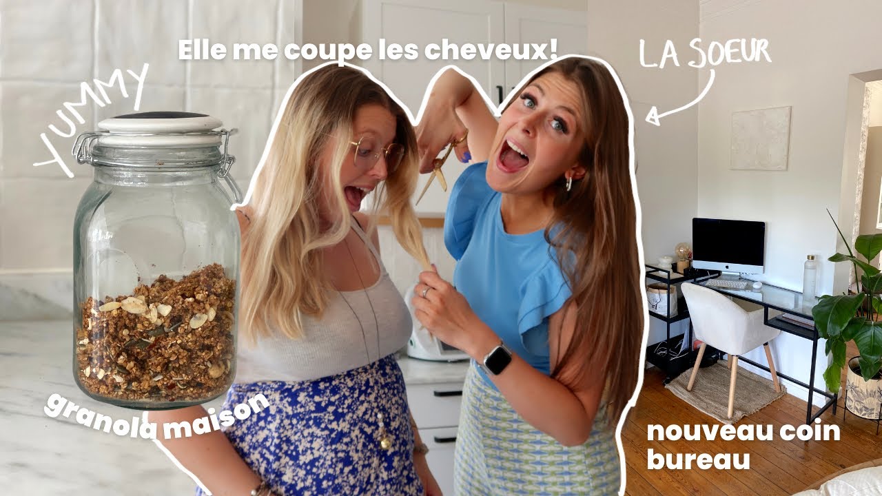 SUMMER VLOG ・ma soeur me coupe les cheveux 😅