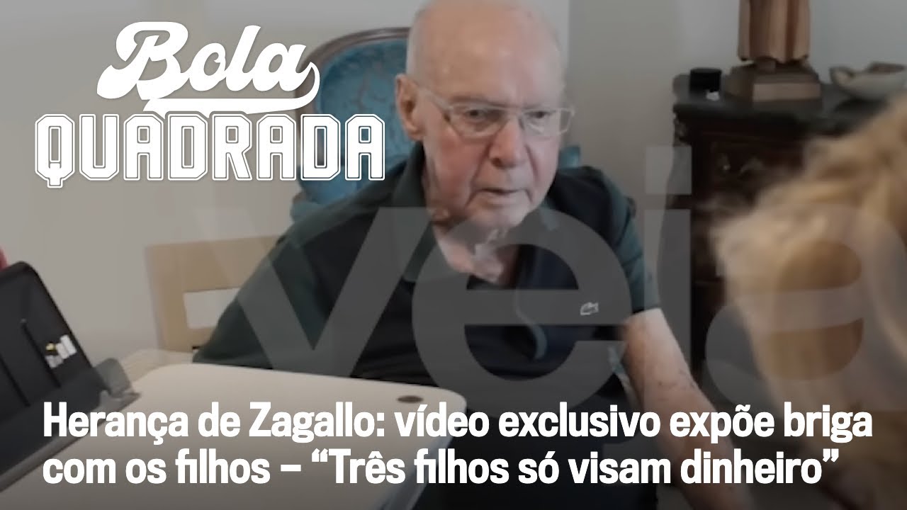 Herança de Zagallo: vídeo exclusivo expõe briga com os filhos — “Três filhos só visam dinheiro”