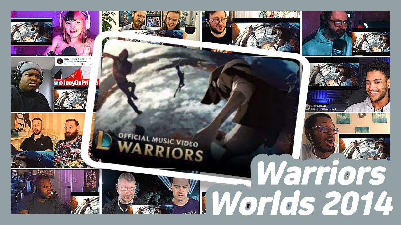 Warriors (ft. Imagine Dragons)  Worlds 2014 - League of Legends REACTION MASHUP