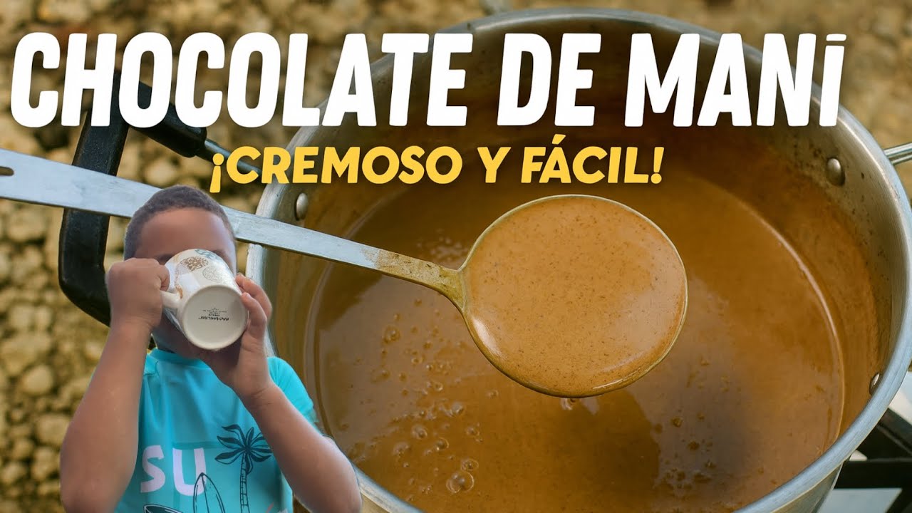 Chocolate de Maní Casero 🍫🥜 Cremoso y Fácil | Receta Tradicional
