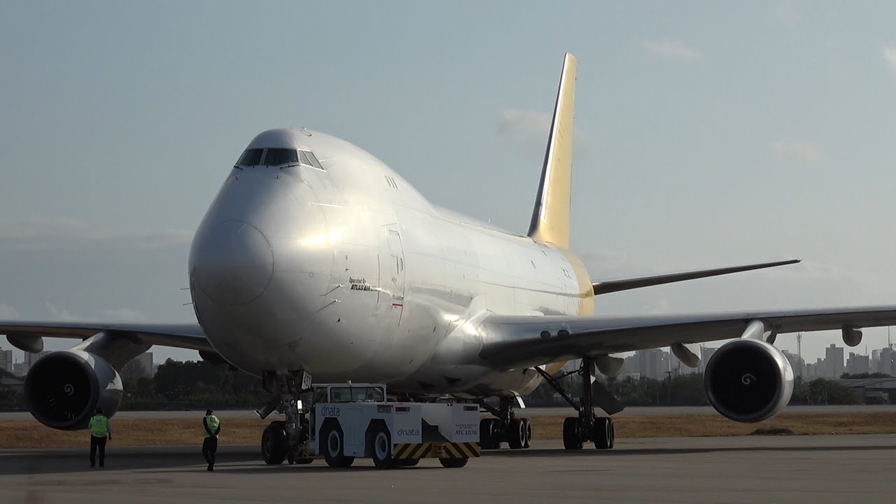 RARIDADE - POUSO E DECOLAGEM DO BOEING 747 400F ATLAS AIR EM FORTALEZA PROCEDENTE DE MIAMI  05/10/24