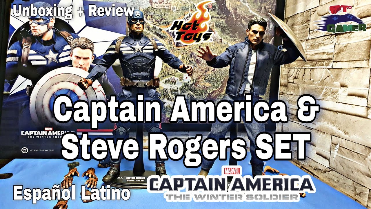 Captain America & Steve Rogers Set MMS243 Hot Toys | Unboxing + Review en Español Latino