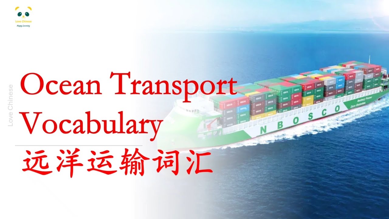 🚢 60 Common Chinese Words about Maritime Shipping | Learn Ocean Transport Vocabulary in Chinese