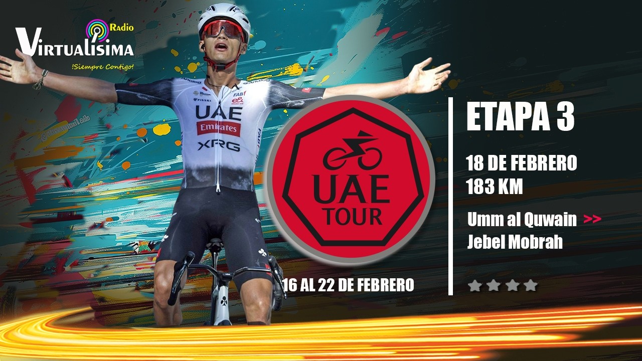 🔴En vivo UAE TOUR 2026 | Etapa 3 | EVENEPOEL - MOLANO - QUINTANA - HIGUITA - DEL TORO  #UAETour2026