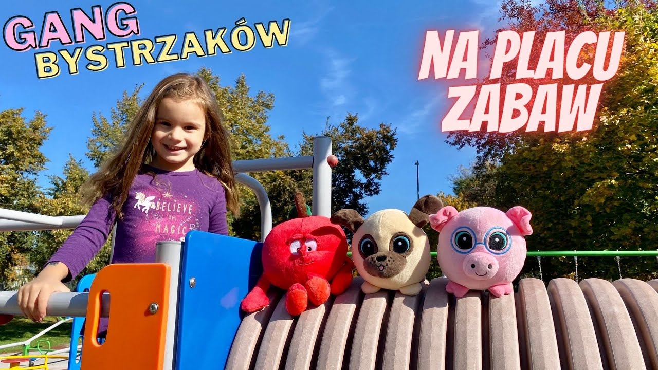Gang Bystrzaków- na placu zabaw🐶🐷🍎 Zawody w turlaniu💪🤩