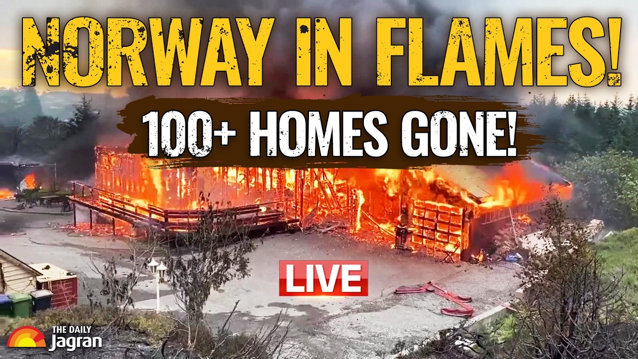 NORWAY FIRE LIVE | Over 100 Ravaged in Massive Fire in Norway's Drammen! |