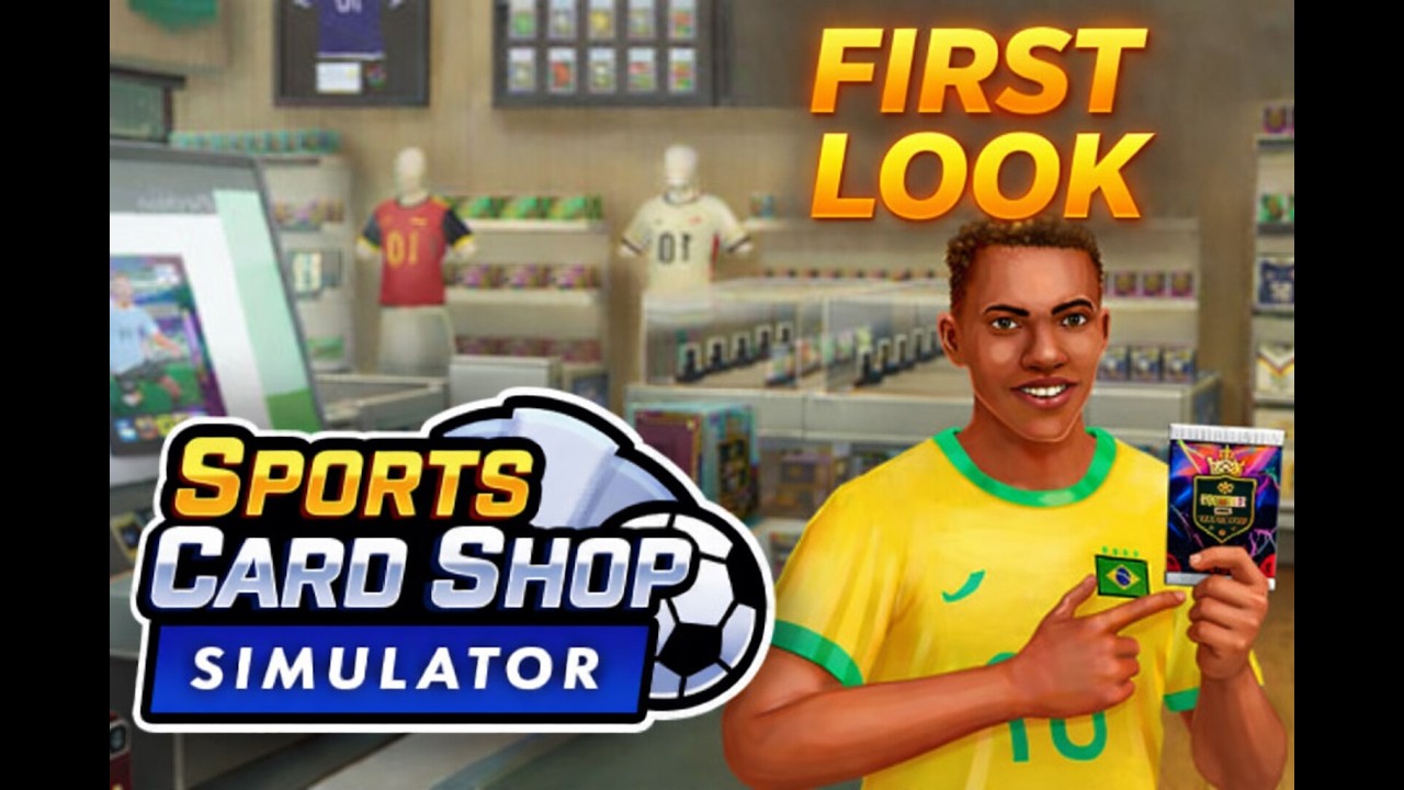 FIRST LOOK - Building a card shop from scratch! Sports Card Shop Simulator Demo (No Commentary)