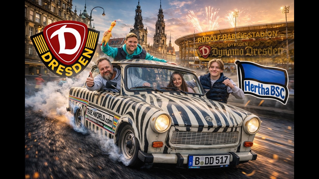 Feuerwerk der Gef&uuml;hle in Dresden😨 - Dynamo Dresden vs Hertha BSC Stadionvlog💙🤍