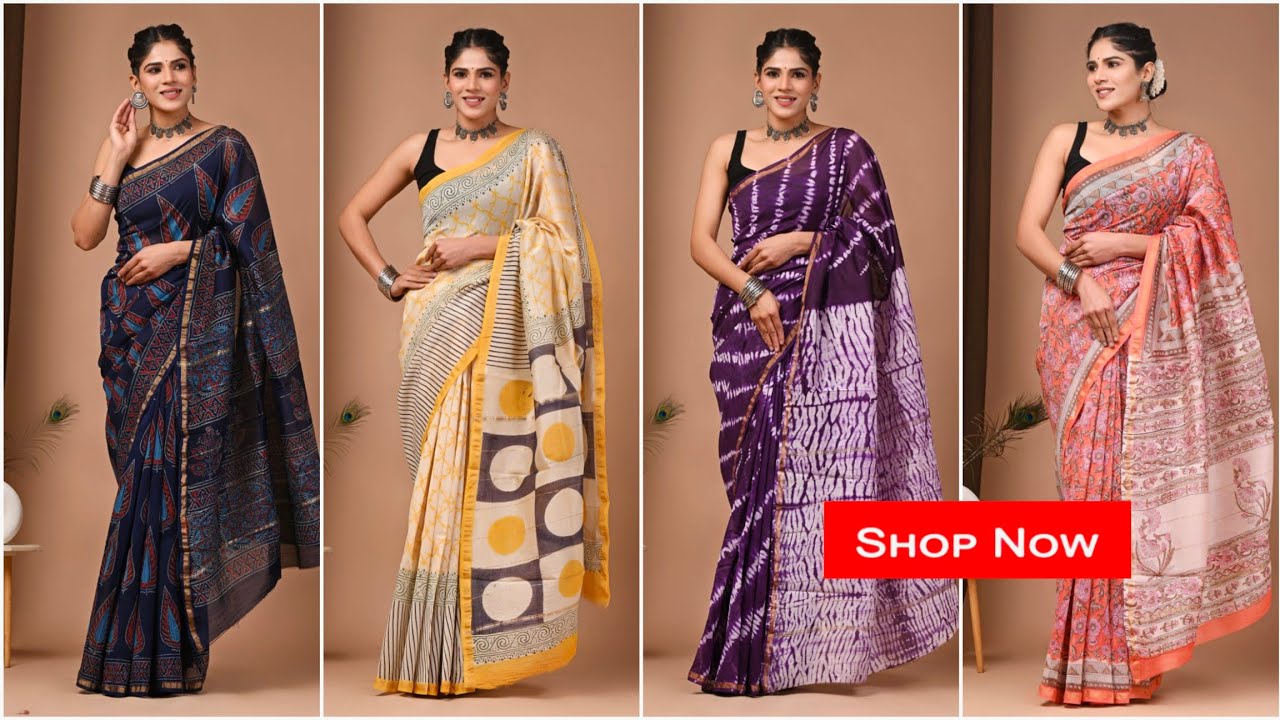 Chanderi Silk Sarees | Free Shipping | Chanderi Silk Sarees Wholesale & Manufacturer #shopnow 