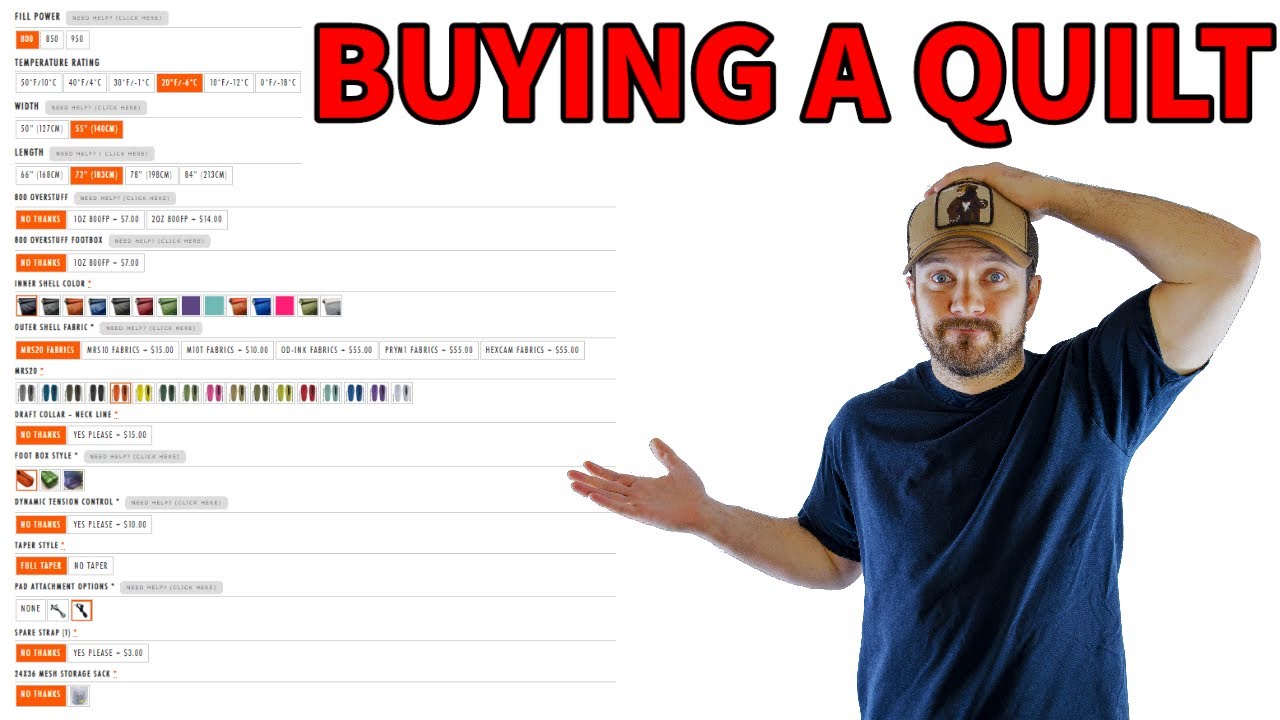 Backpacking QUILT BUYERS GUIDE | How-To Choose Features |