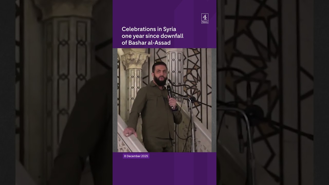 Celebrations in Syria one year since downfall of Bashar al-Assad