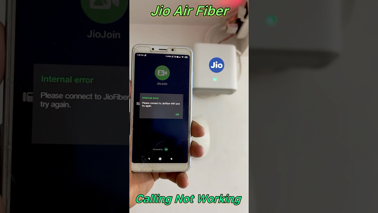 Jio Join App Not Working 😭 #jiocall #notworking #jioairfiber #jioairfiber5g #smartphone #wifi #tech