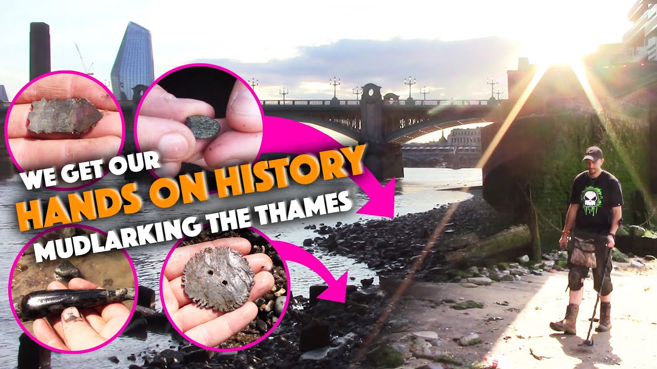Mudlarking SUCCESS Searching The Thames with friends - Hands on history