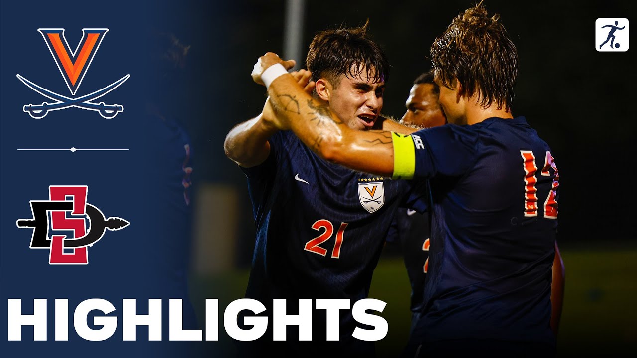 Virginia vs San Diego State | NCAA College Soccer | Highlights - August 21, 2025