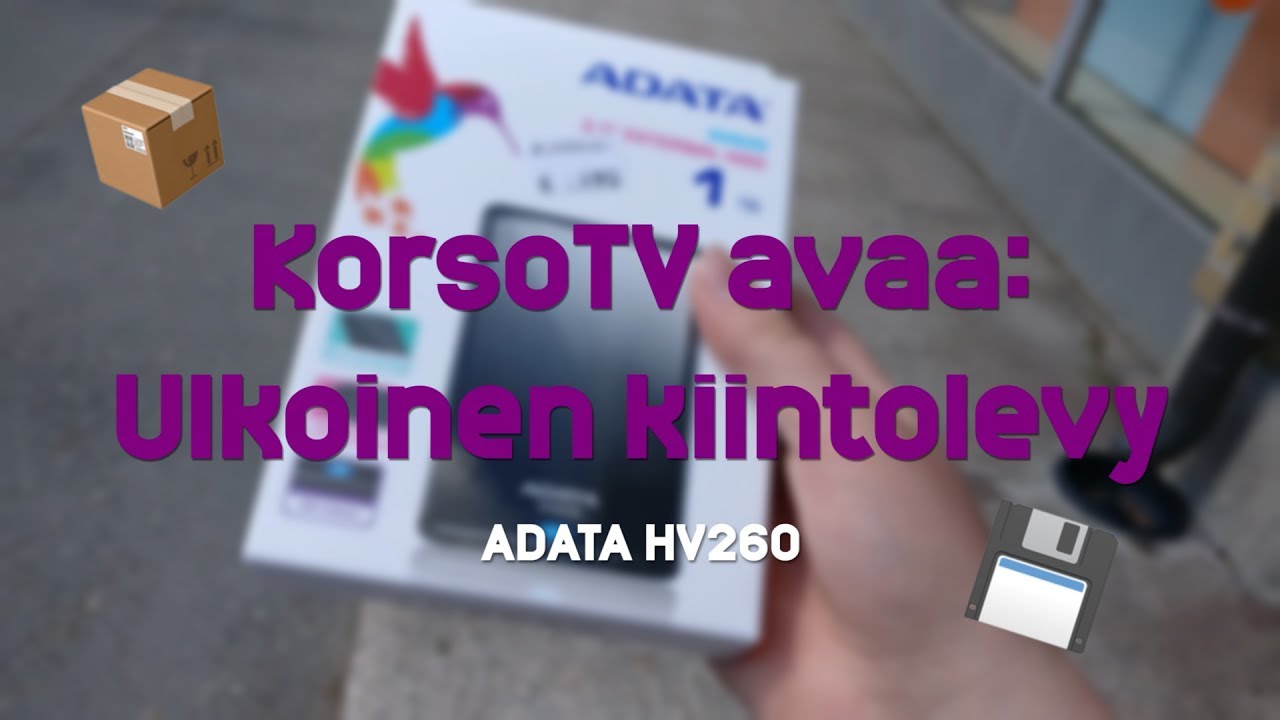 KorsoTV avaa: ADATA HV620 -ulkoinen kiintolevy