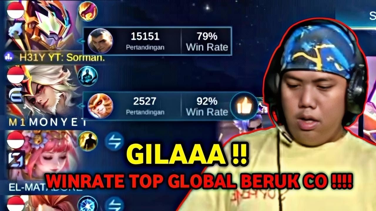 ORDER VIP BANG SORMAN LANGSUNG KAGET KETIKA TUNJUKIN WINRATE SUN KU |  MOBILE LEGENDS 